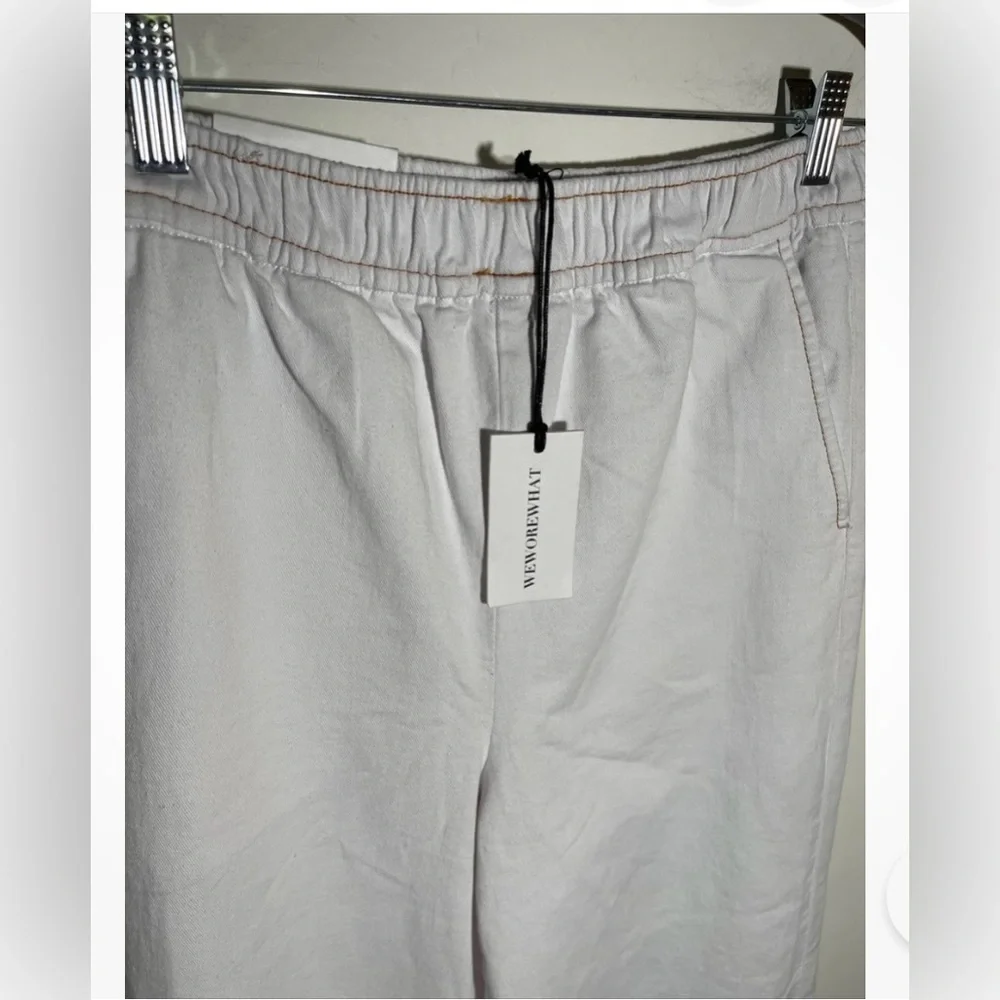 WeWoreWhat White Straight Leg Pull On Jeans